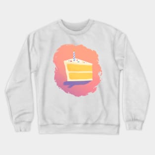 Birthday Cake Watercolor Celebration Crewneck Sweatshirt